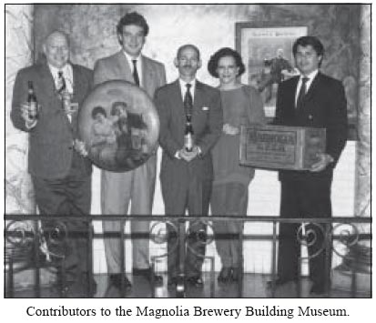 Contributors to the Magnolia Brewery Building Museum